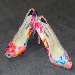 BCBGeneration multi-color platform heels